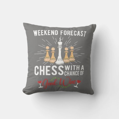 CHESS PLAYER CHESSBOARD CHESS GAME BOARD GAME  THROW PILLOW