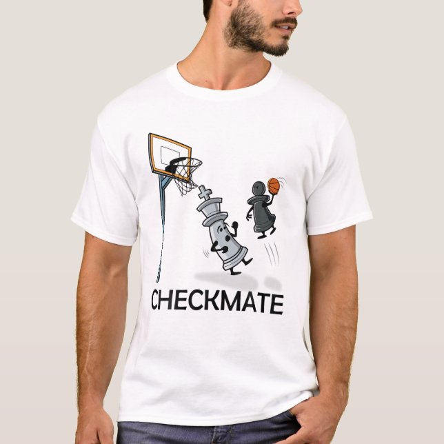 Chess Player Chessboxing And Basketball Lover Chec T-Shirt (Front)