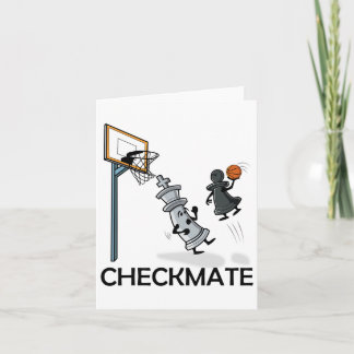 Chess Player Chessboxing And Sketll Lover Checkmat Card