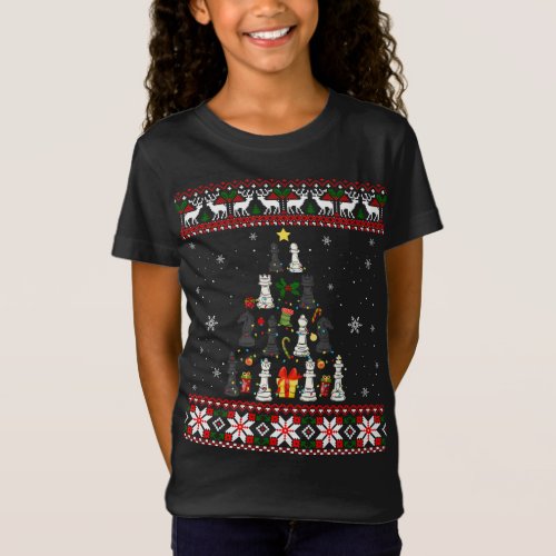 Chess Player Christmas Ornament Tree Gift Ugly Xma T-Shirt