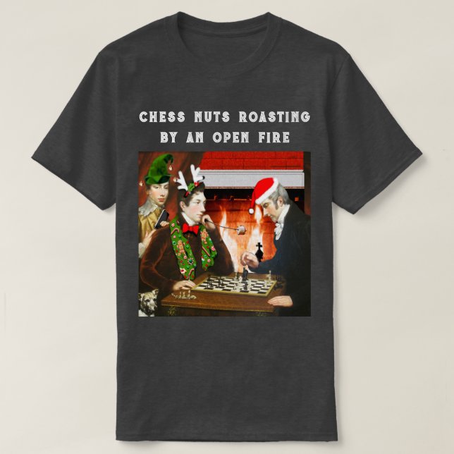Chess Player Christmas T-Shirt (Design Front)