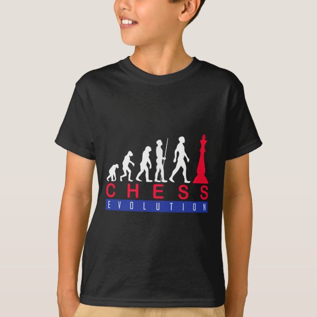 Chess player Game Evolution Funny Gift for Man T-Shirt (Front)