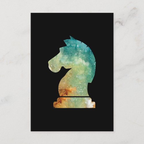 Chess Player Horse Knight Chess Lover Gift Enclosure Card