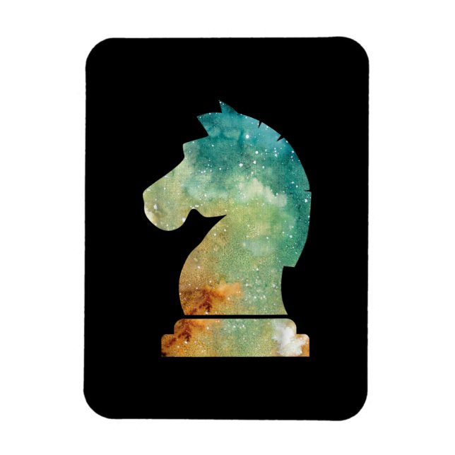 Chess Player Horse Knight Chess Lover Gift Magnet (Vertical)