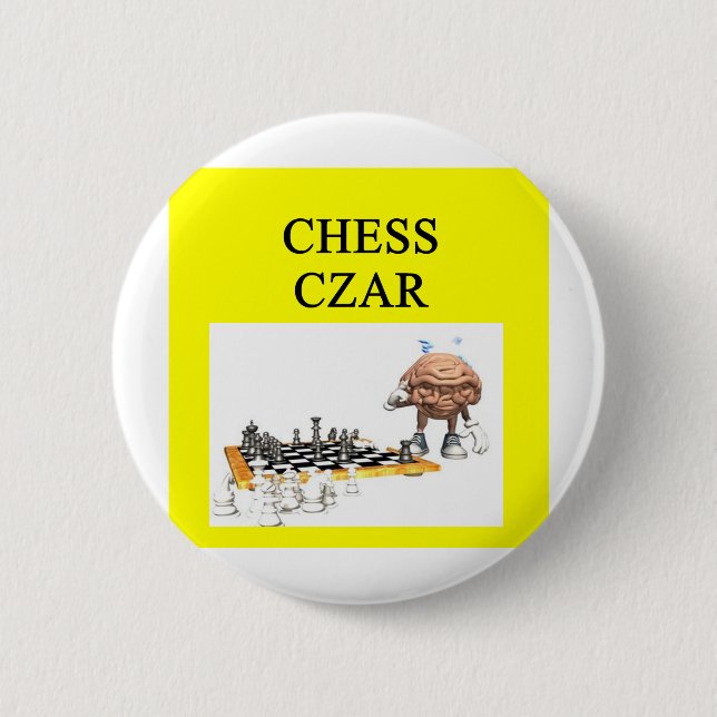CHESS player joke Pinback Button (Front)