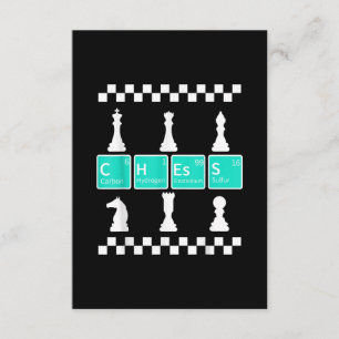 Chess Player Lover Periodic Table Funny Gift Men Enclosure Card
