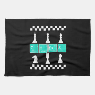 Chess Player Lover Periodic Table Funny Gift Men Kitchen Towel