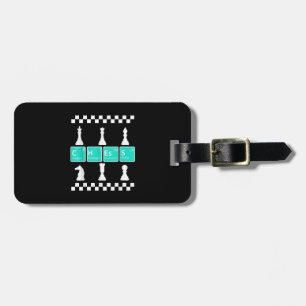 Chess Player Lover Periodic Table Funny Gift Men Luggage Tag