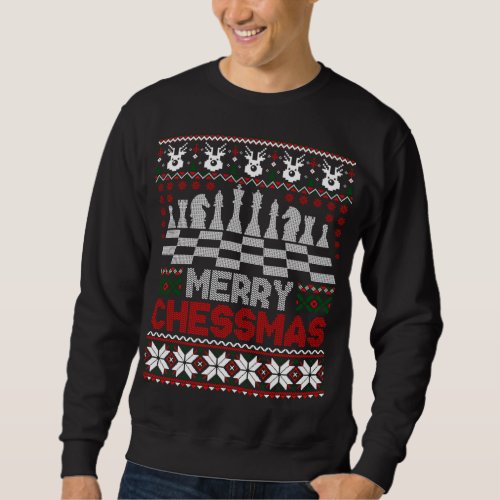 Chess Player Merry Chessmas Christmas Ugly Sweater