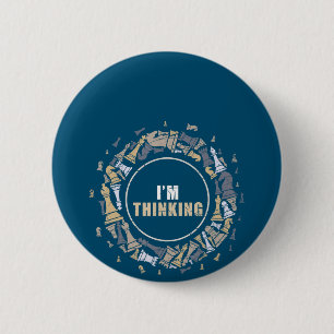 Chess Player Nerd Chess Lover Gift Chess Button