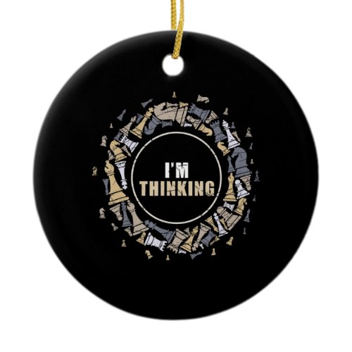 Chess Player Nerd Chess Lover Gift Chess Ceramic Ornament