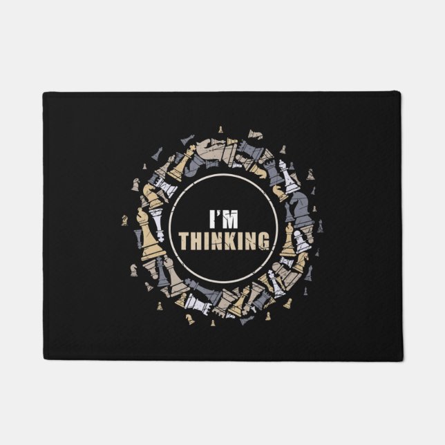 Chess Player Nerd Chess Lover Gift Chess Doormat (Front)