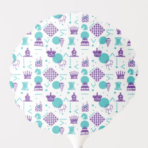 Chess Player Pieces - Party Art Pattern Balloon