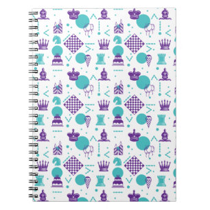 Chess Player Pieces - Party Art Pattern Notebook