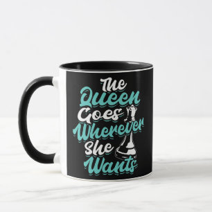 Chess Player Queen Board Game Mug
