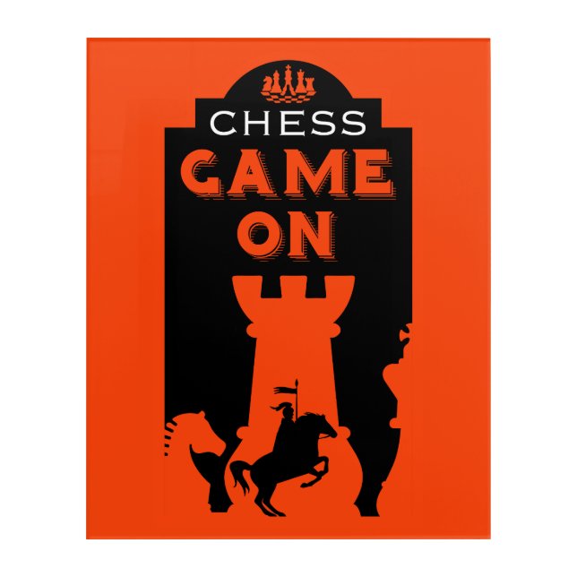 Chess Players Acrylic Print (Front)