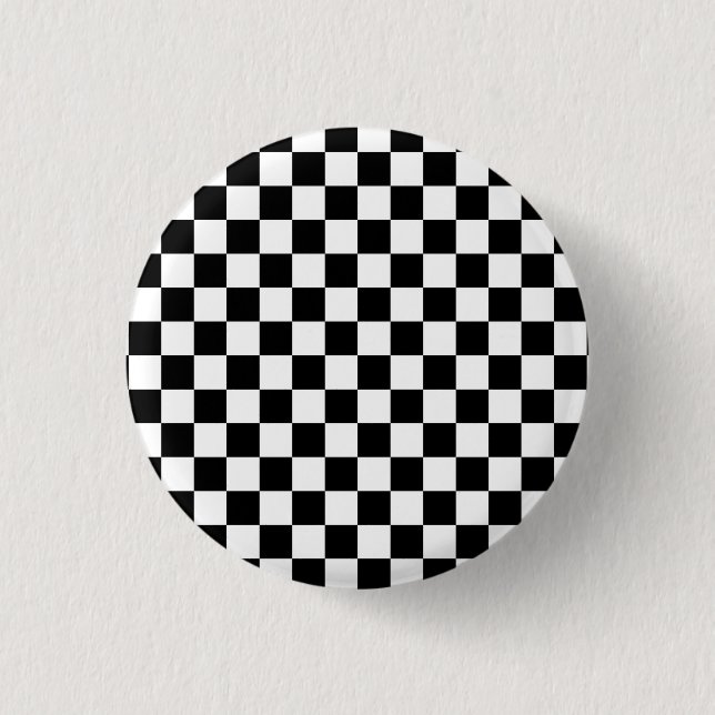 Chess players black and white button (Front)