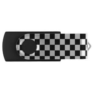 Chess players black and white flash drive