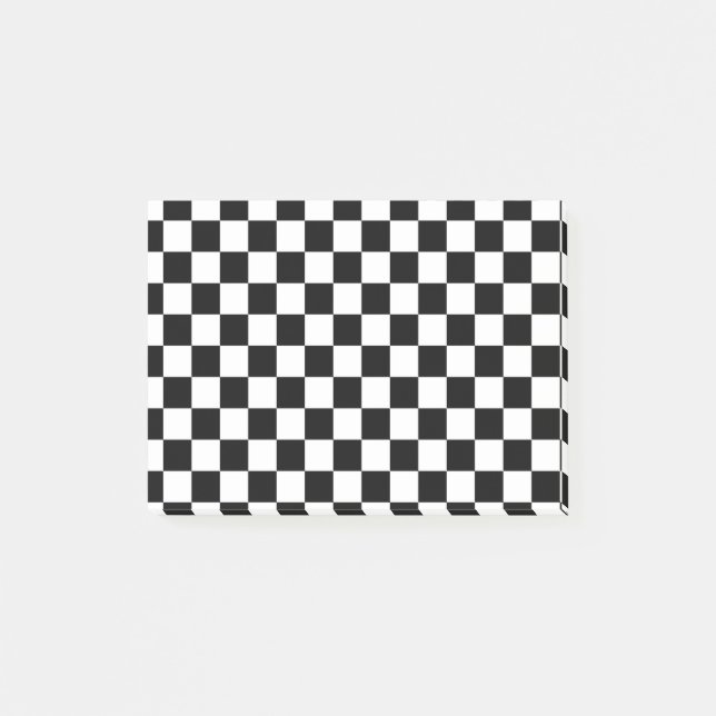 Chess players black and white post-it notes (Front)