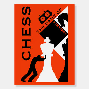 Chess Players Foam Board