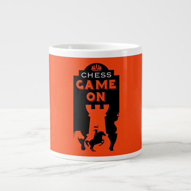 Chess Players Giant Coffee Mug (Front)