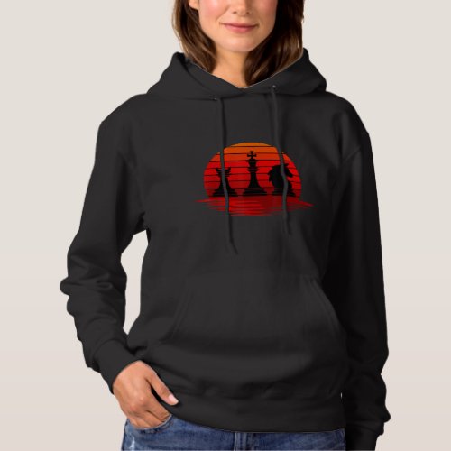 Chess Players Queen King Horse Boardgame Checkmate Hoodie