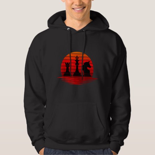 Chess Players Queen King Horse Boardgame Checkmate Hoodie