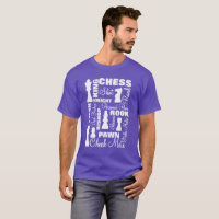 Chess Players Typography Design T-Shirt