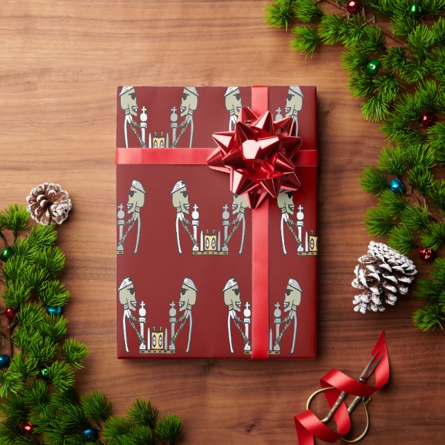 Chess Playing Wrapping Paper (Holiday Gift)