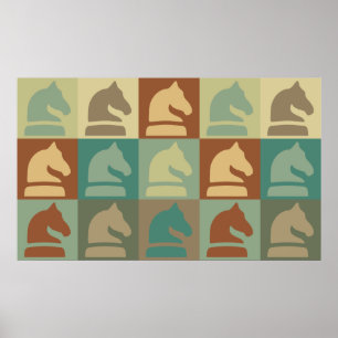 Chess Pop Art Poster