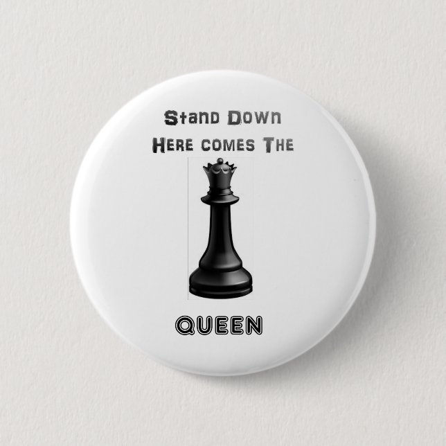 Chess Queen Button (Front)