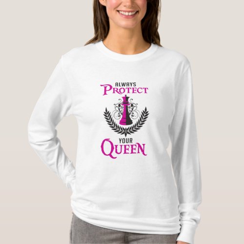 Chess Queen Chess Board Checkmate Board Funny Gift T_Shirt