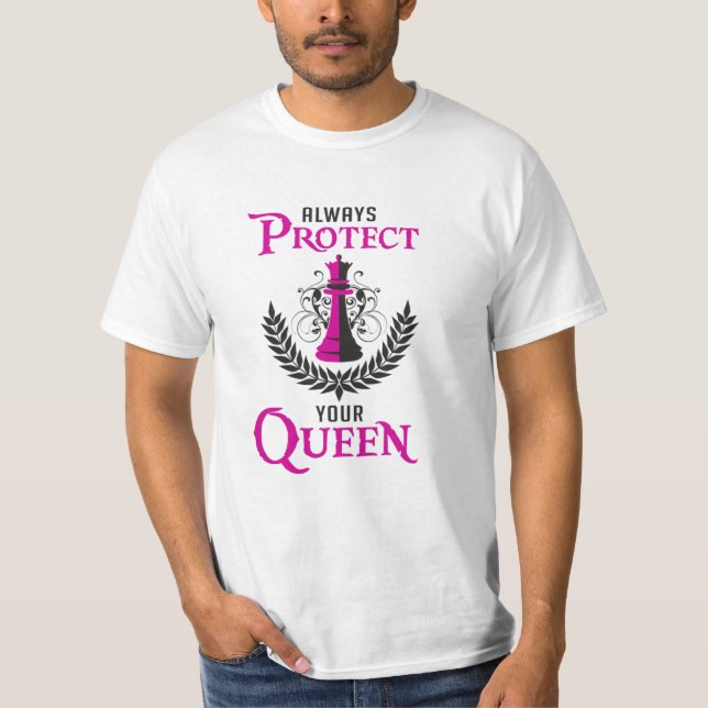 Chess Queen Chess Board Checkmate Board Funny Gift T-Shirt (Front)