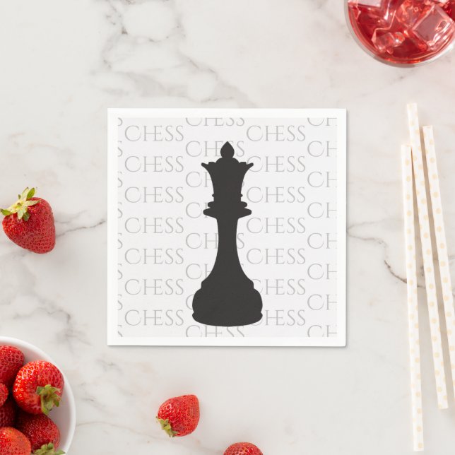 Chess Queen Classic Piece Modern Napkins (Insitu)