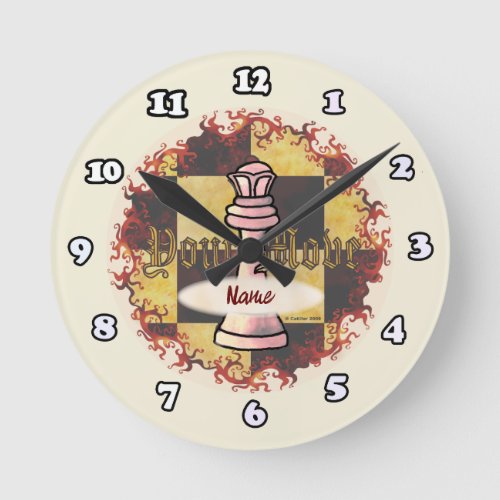 Chess Queen custom name Clock