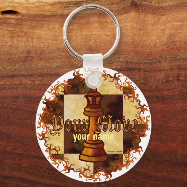 Chess Queen Keychain (Front)