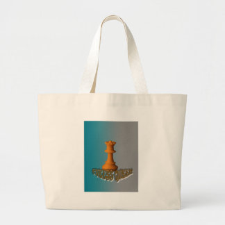 Chess queen large tote bag