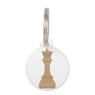 Chess Queen Pet ID Tag