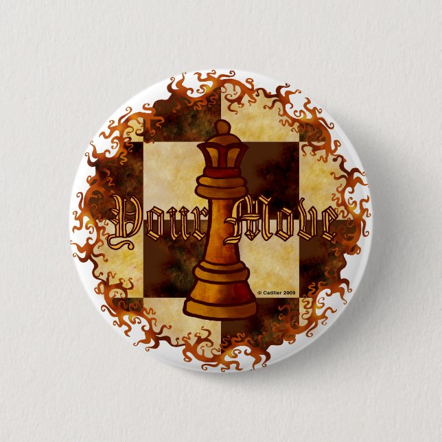 Chess Queen pin (Front)