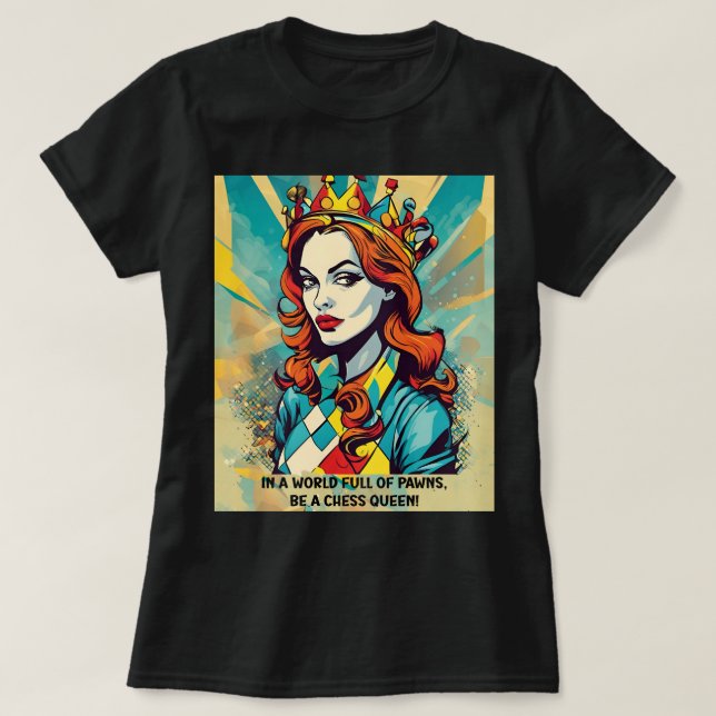 Chess Queen T-Shirt (Design Front)