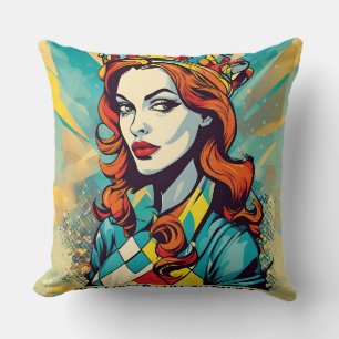 Chess Queen Throw Pillow
