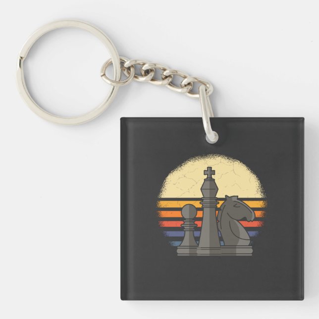 Chess Retro Keychain (Front)
