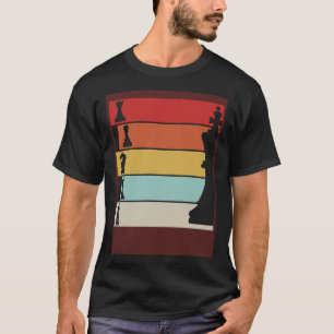 Chess Retro Player Chess Board T-Shirt