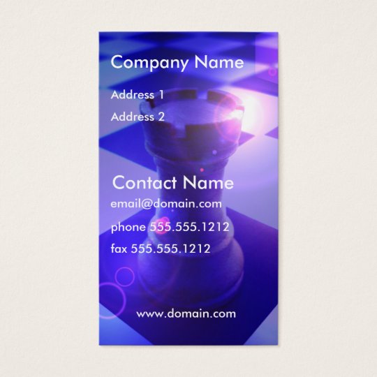 Chess Rook Business Card