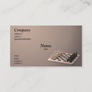 Chess Set Business Card