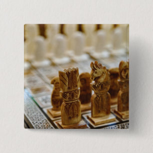 Chess set for sale, Khan el Khalili Bazaar, Button