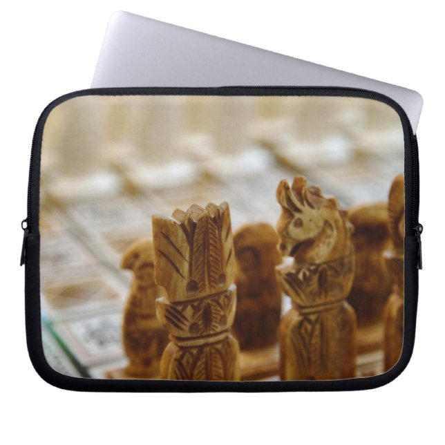 Chess set for sale, Khan el Khalili Bazaar, Laptop Sleeve (Front)