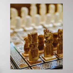 Chess set for sale, Khan el Khalili Bazaar, Poster