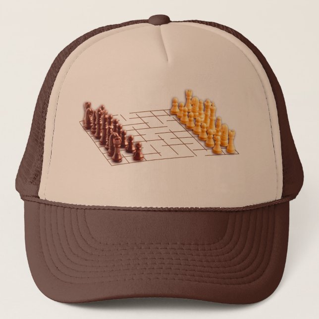 Chess Set Trucker Hat (Front)