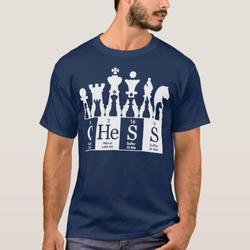 Chess sets periodic table elements gift  T_Shirt